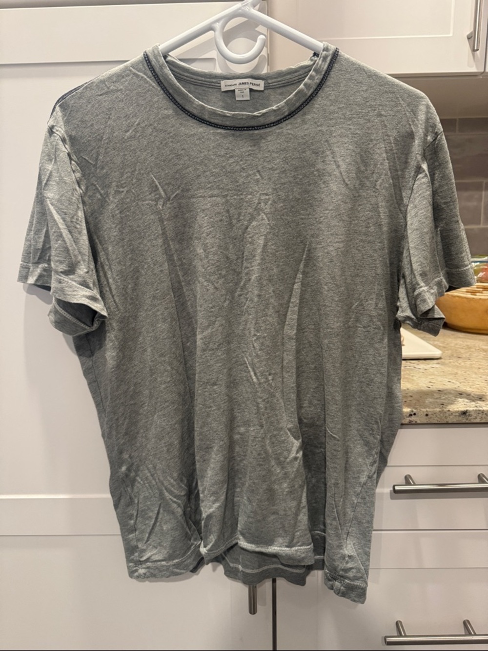 James Perse Men's Crewneck T-Shirt - Gray